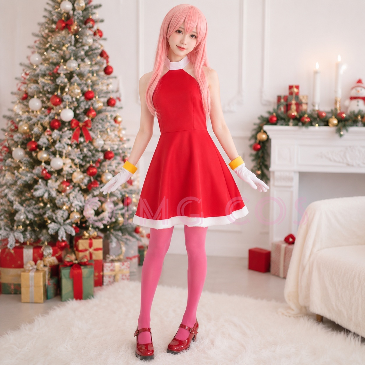 Anime Cosplay Ladies - Amy Rose Cosplay Kostüm Erwachsene Karnevalsuniform