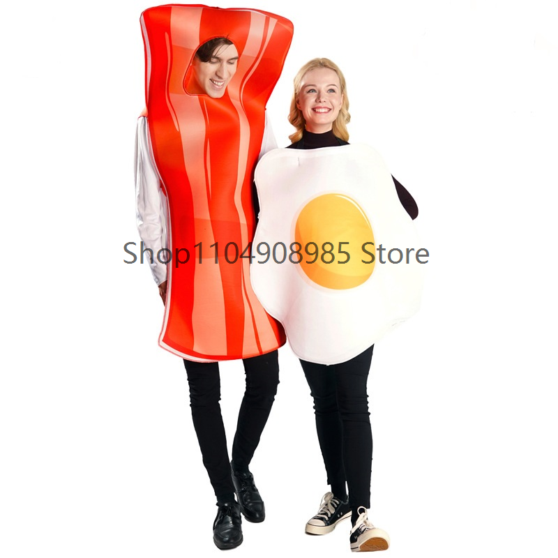 Anime Cosplay Couple - Lustige Cosplay-Kostüme für Paare, Ei, Speck,