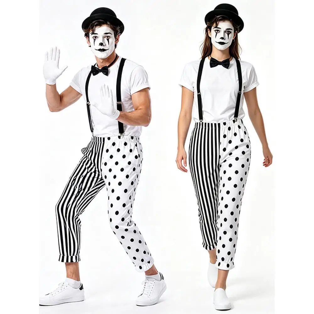 Schwarz-Weißes Pantomime-Clown – Anime Cosplay Couple Bewertung und Preis