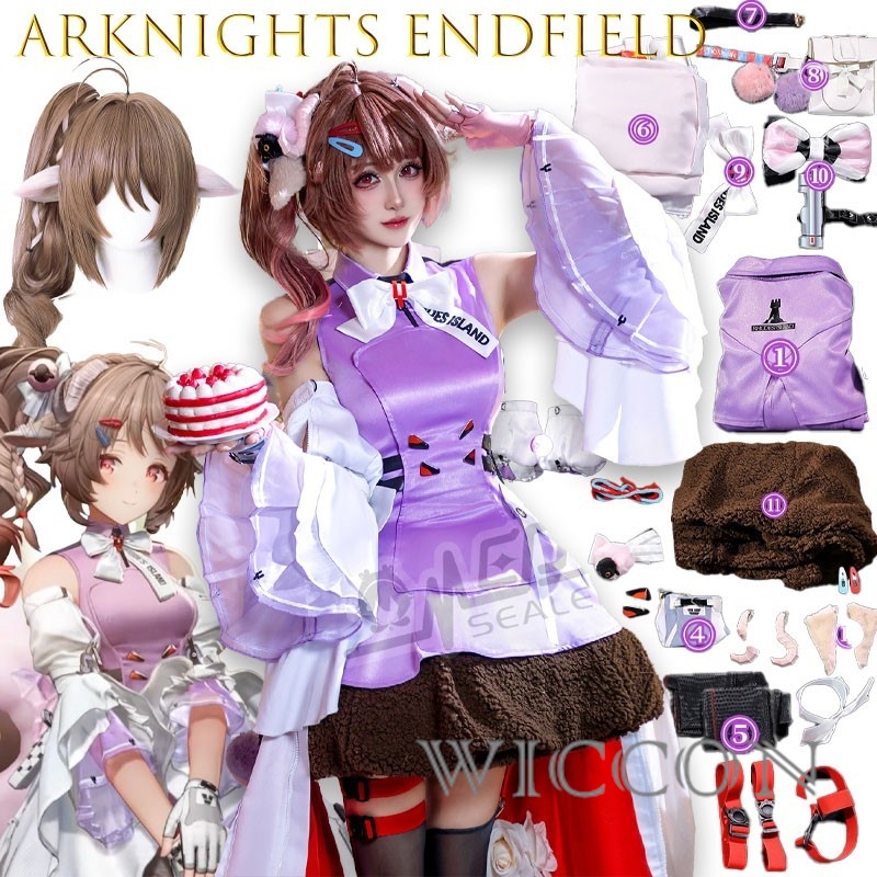 Halloween Erwachsene Arknights – Anime Cosplay Blue Hair Bewertung und Preis