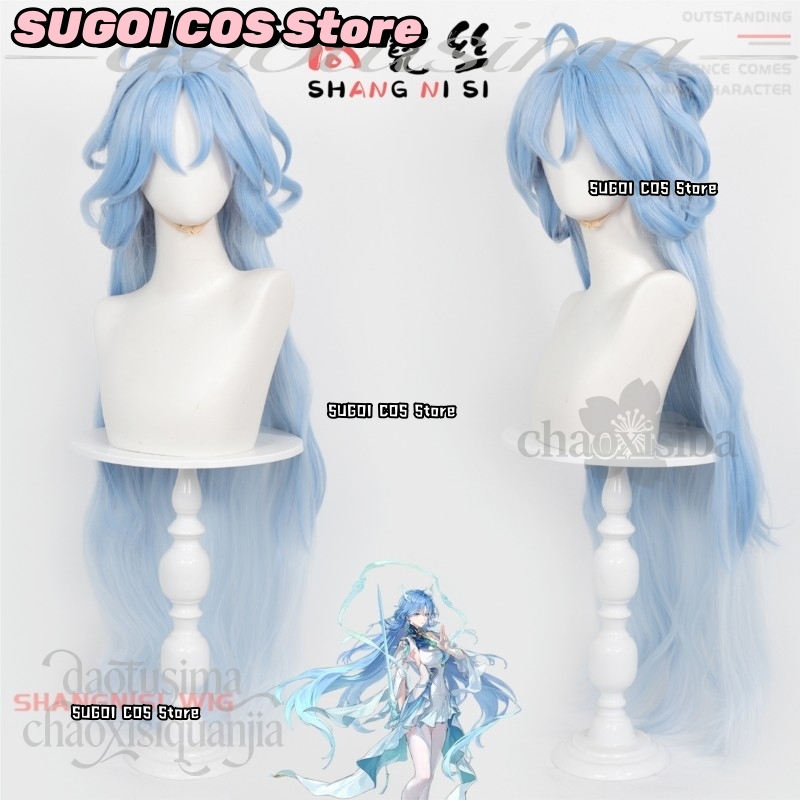 C921Anime-Spiel Wuthering Wave – Anime Cosplay Blue Hair Bewertung und Preis