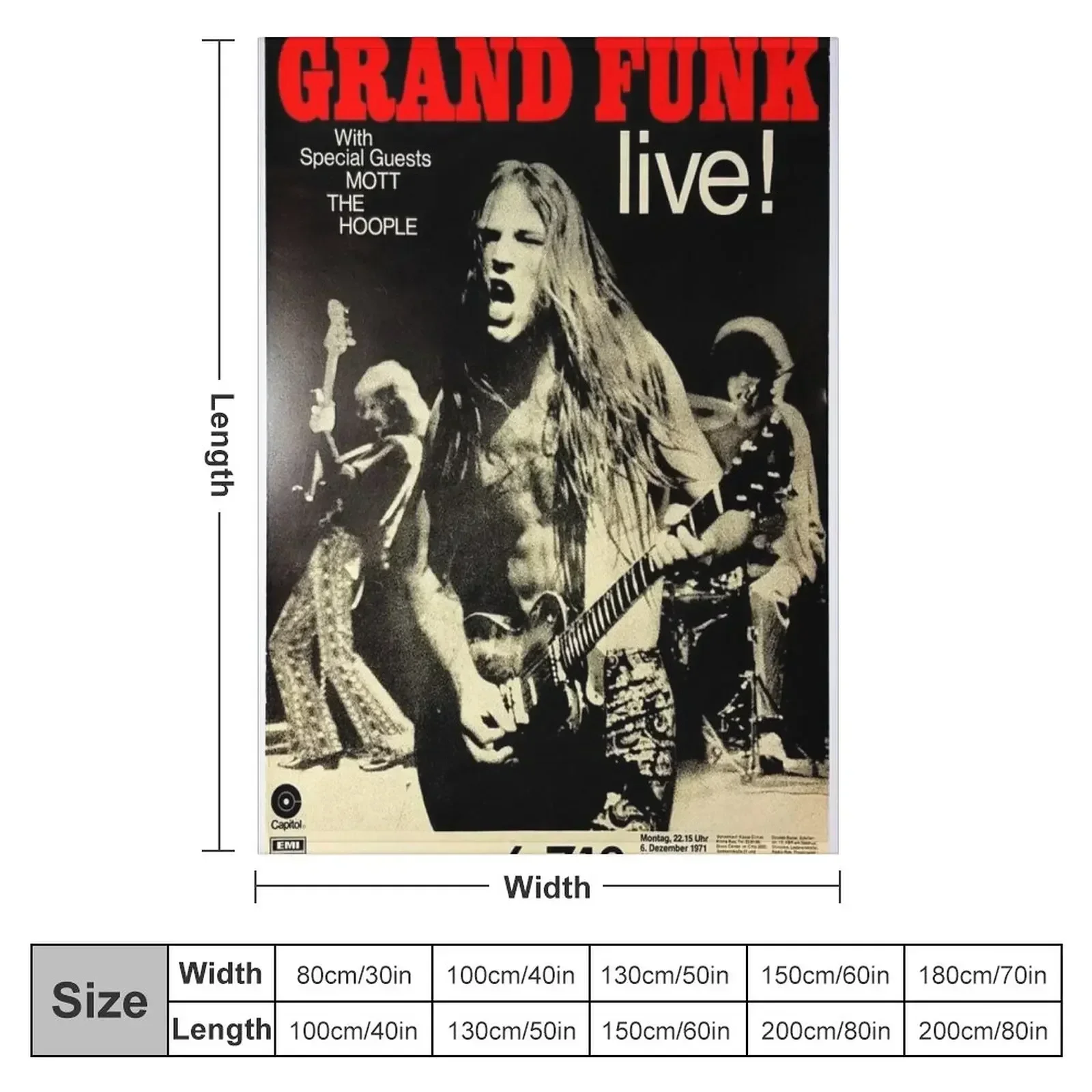Grand Funk - Konzertplakat. Ku – Anime Cosplay Idea Bewertung und Preis
