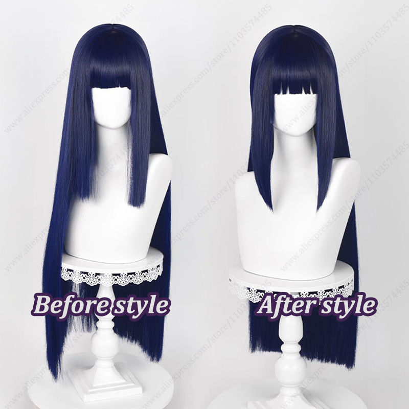 Hinata Hyuga Cosplay Perücke B – Anime Cosplay Blue Hair Bewertung und Preis